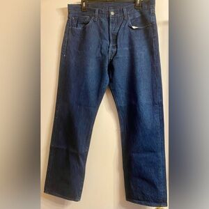 Vintage Levi's 501xx Jeans Button Fly 36X30 Blue Straight Leg Classic.